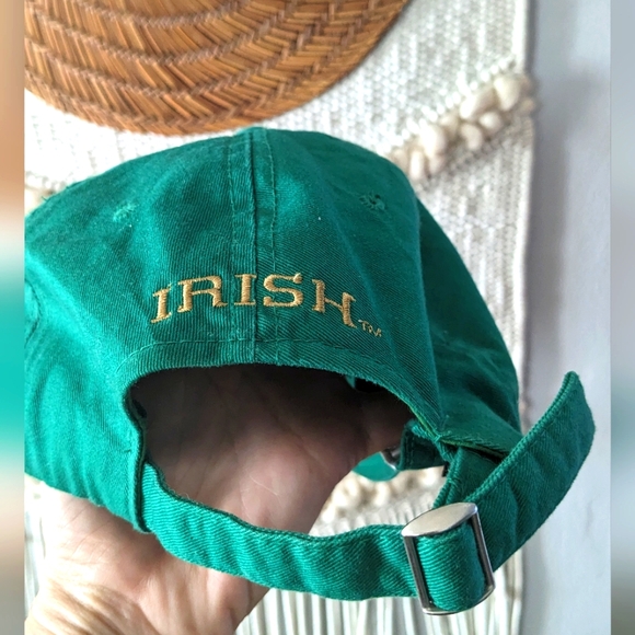 University of Notre Dame shamrock baseball hat Fighting Irish embroidered - Picture 2 of 3